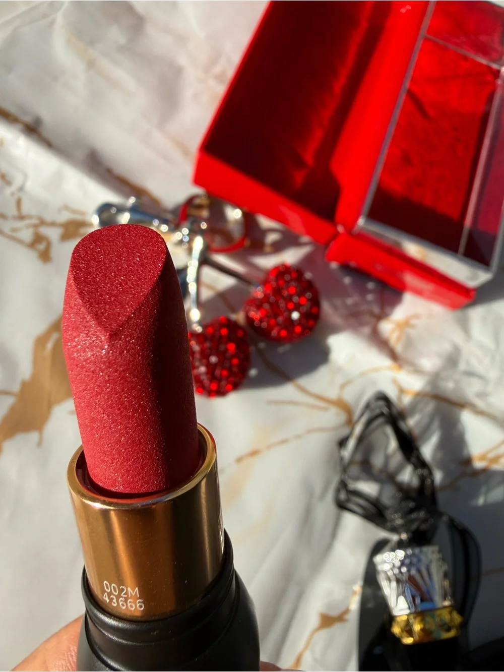Christian Louboutin Red Shiny Lipstick Retail $120 Brand New in Box AMAZING